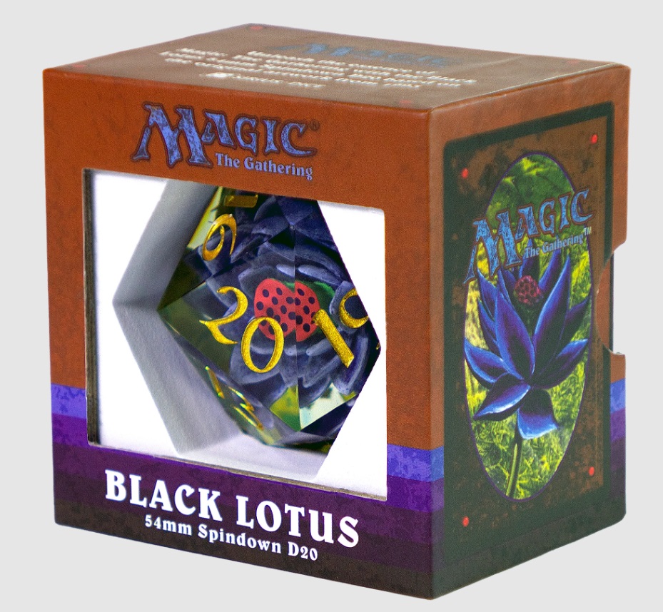 Magic The Gathering MTG Black Lotus 54mm Oversized Spindown D20 Die (Sirius Dice)